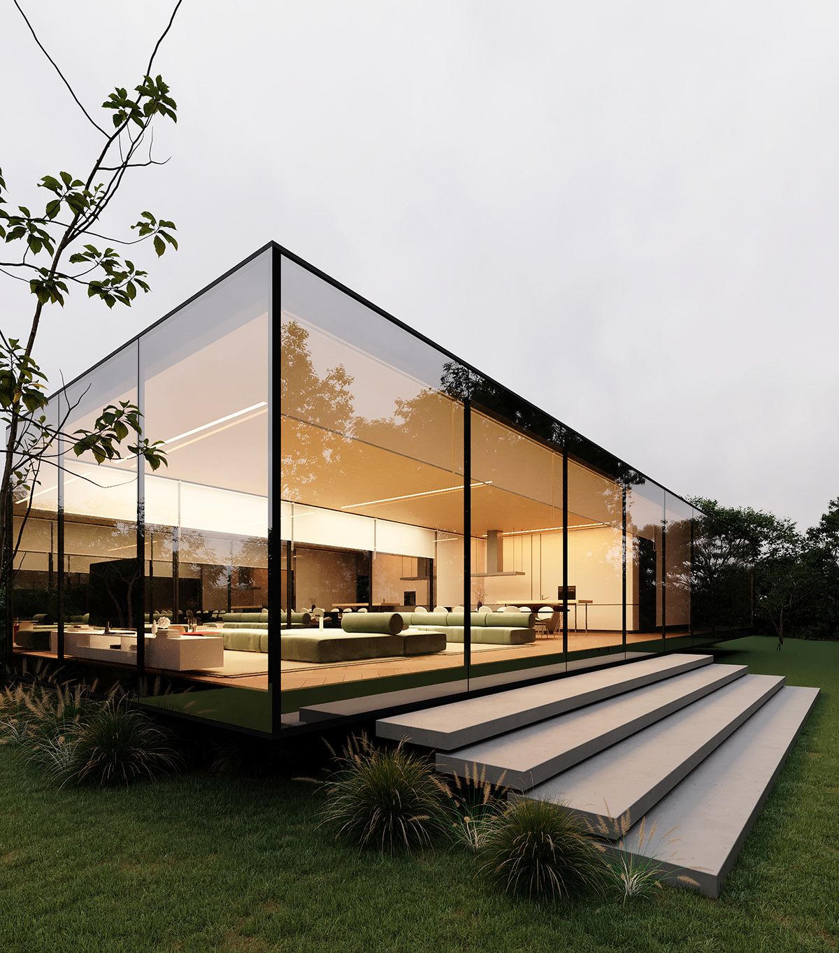 Modern Glass Villa